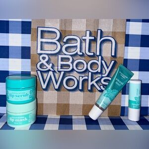 New/Unopened Bath & Body Works Sweet Mint Lip Care Bundle